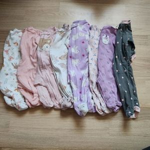 0-3 Baby Girl Sleepers